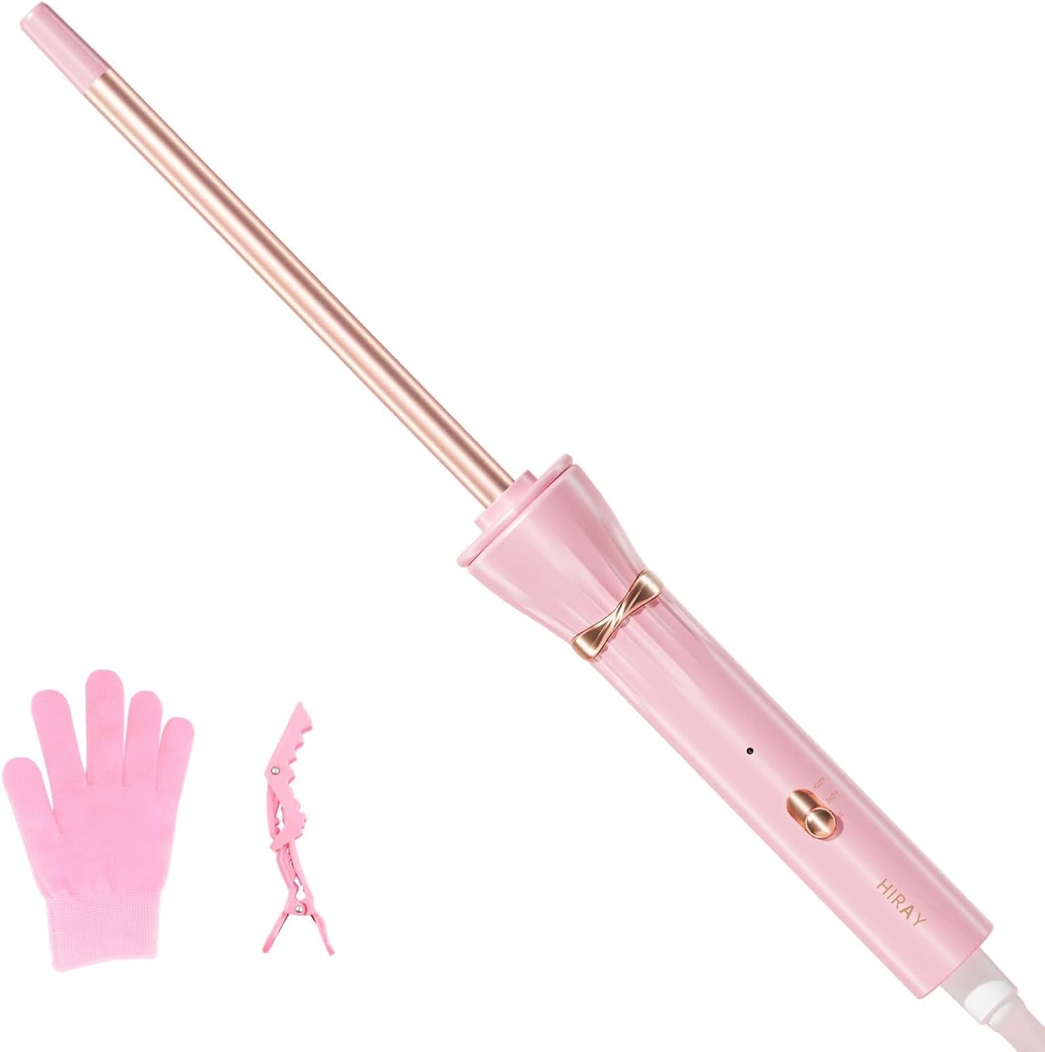 LuxeTiny 9mm Curling Iron — Pink