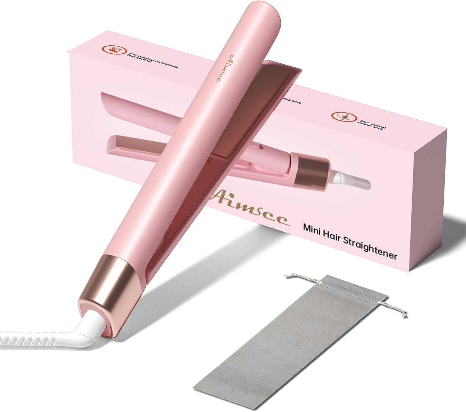 Blush Mini Travel Flat Iron
