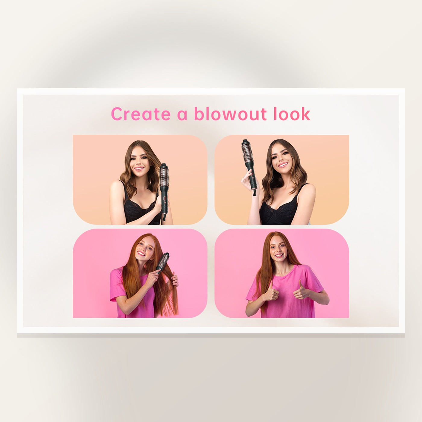 LuxeLift Heated Thermal Brush — Styling result