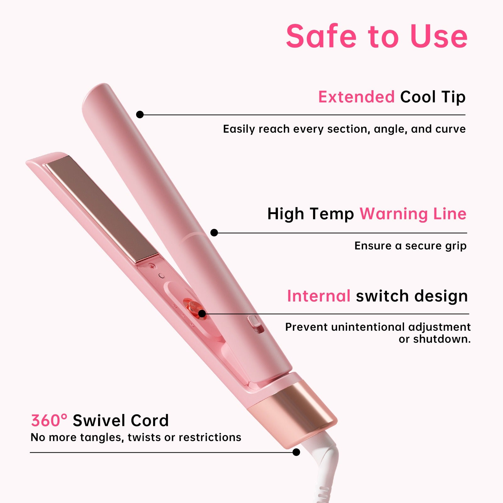 Blush Mini Travel Flat Iron source detail image 7