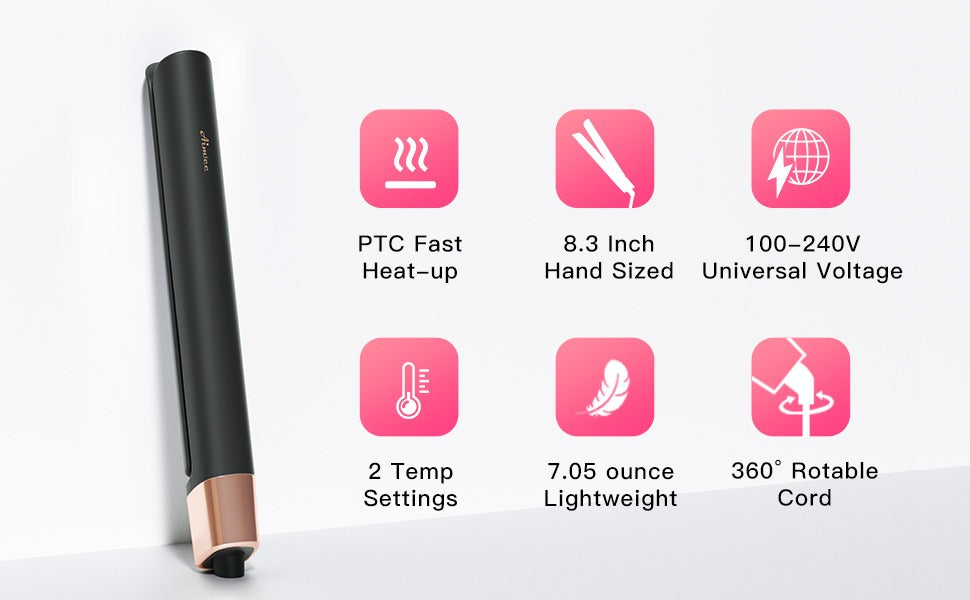 Onyx Mini Ceramic Flat Iron source detail image 6